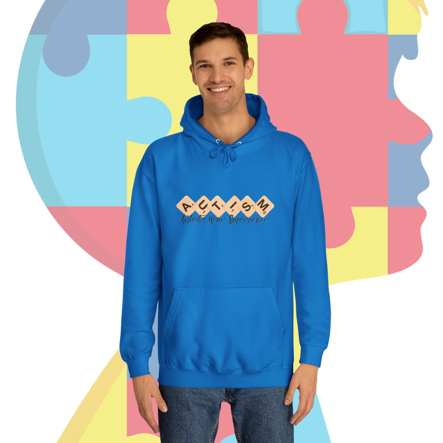 Unisex Autism Awareness "What's your Superpower" Hoodie