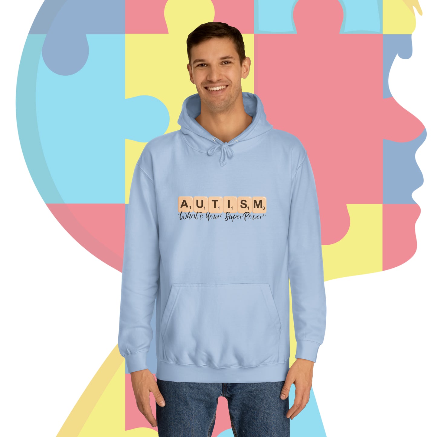 Unisex Autism Awareness "Whats your Superpower" Hoodie